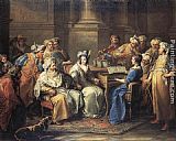 The Flute Concert Paintings - The Grand Turk Giving a Concert to his Mistress by Carle van Loo